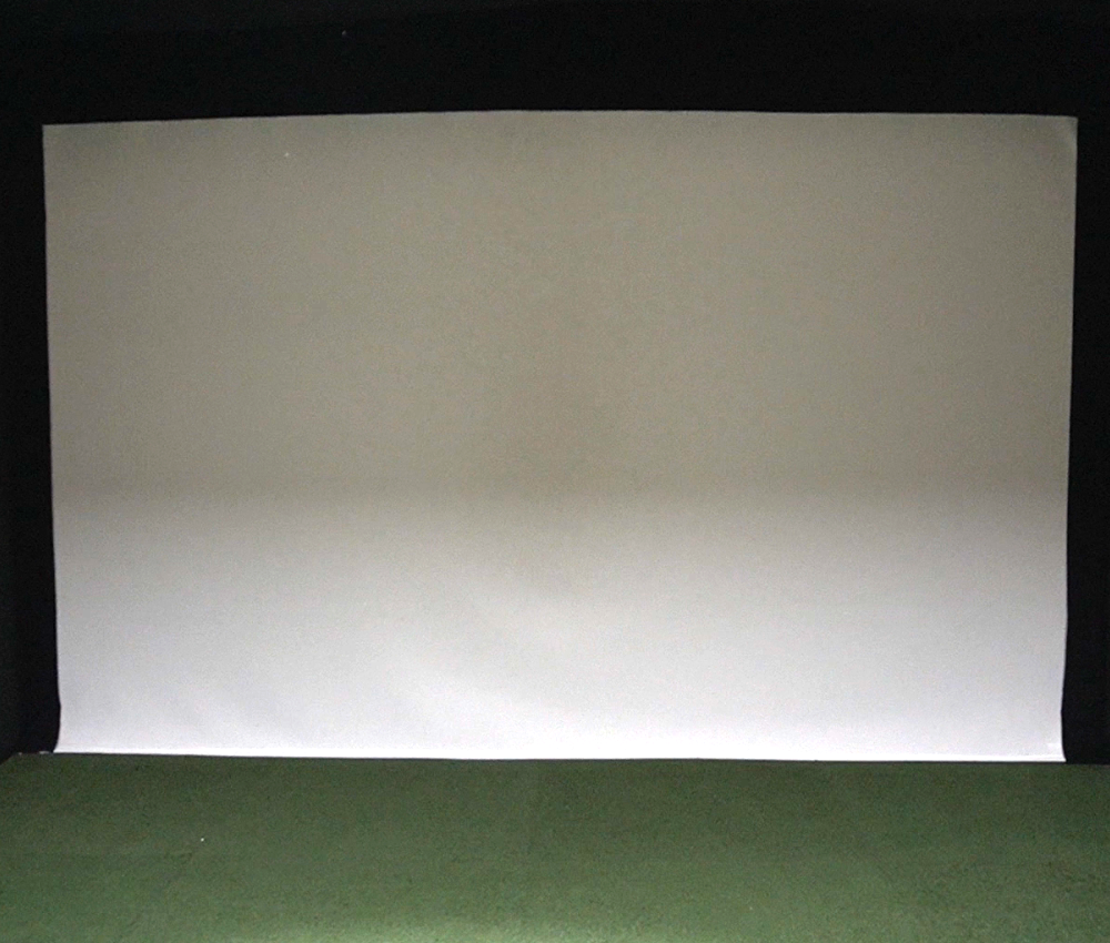 SQ-124 CUSTOM Impact Projection Screen (per linear foot) impact screen for indoor golf simulator setup