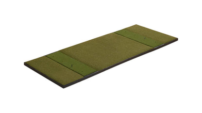 Fiberbuilt 10' x 4' Grass Series Studio Golf Mat - Double Hitting golf hitting mat for indoor golf simulator setup