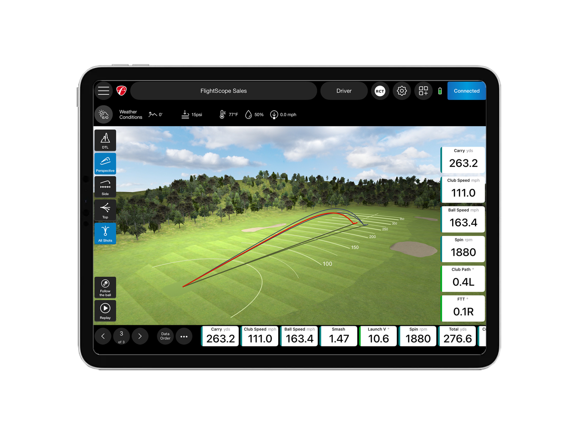 FlightScope Mevo+ / Mevo Gen2 Pro Package golf simulator software for indoor golf simulator setup