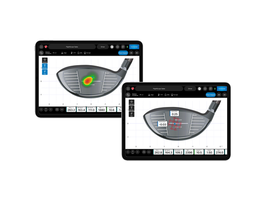 FlightScope Mevo+ / Mevo Gen2 Face Impact Location golf simulator software for indoor golf simulator setup
