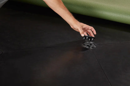 Fiberbuilt 10' x 4' Grass Series Studio Golf Mat - Double Hitting golf hitting mat for indoor golf simulator setup