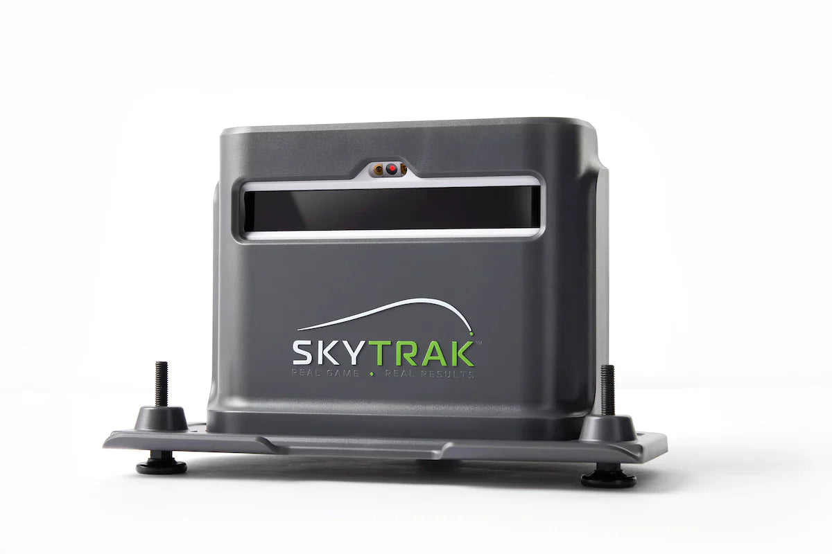 SkyTrak+ Shield protective case for indoor golf simulator setup
