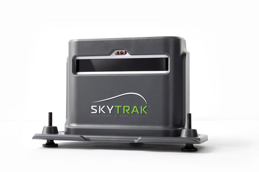 SkyTrak+ Shield protective case for indoor golf simulator setup