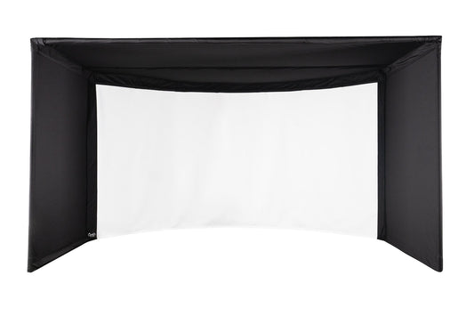 Carl's Place Curved Golf Enclosure Kit golf enclosure kit for indoor golf simulator setup
