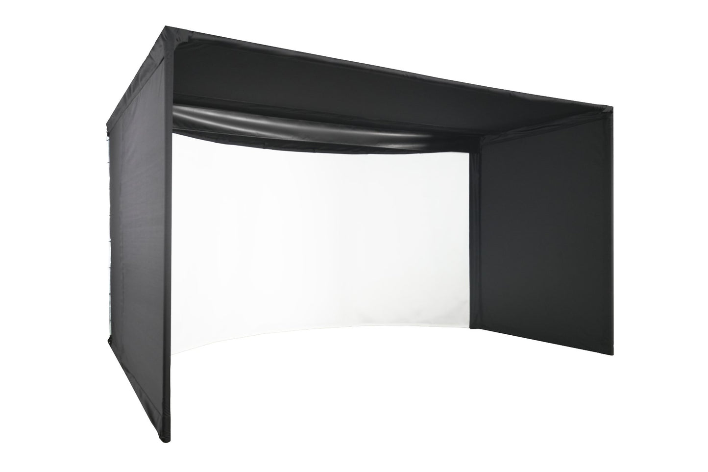 Carl's Place Curved Golf Enclosure Kit golf enclosure kit for indoor golf simulator setup