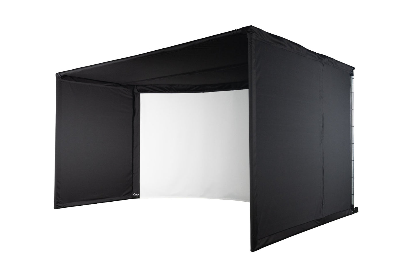 Carl's Place Curved Golf Enclosure Kit golf enclosure kit for indoor golf simulator setup