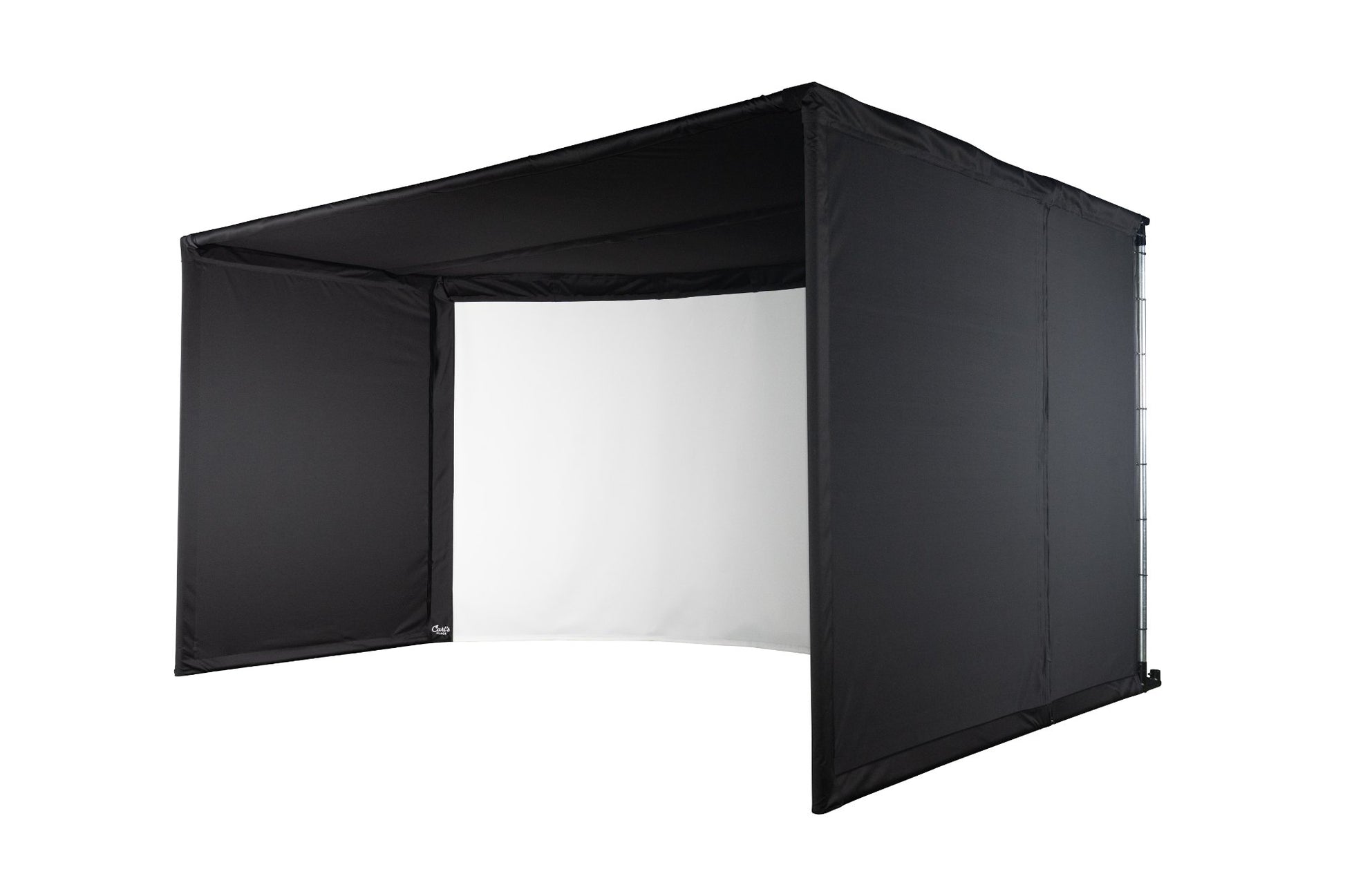 Carl's Place Curved Golf Enclosure Kit golf enclosure kit for indoor golf simulator setup