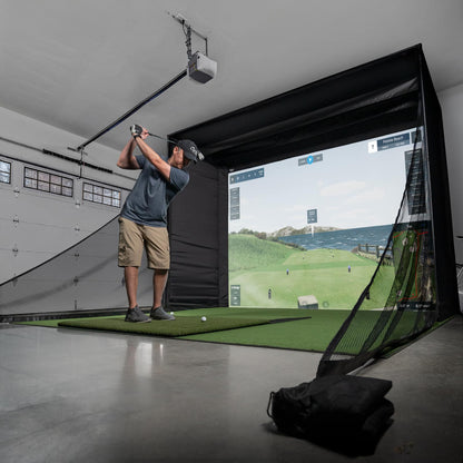 Carl's Place DIY Golf Simulator Enclosure Kit golf enclosure kit for indoor golf simulator setup