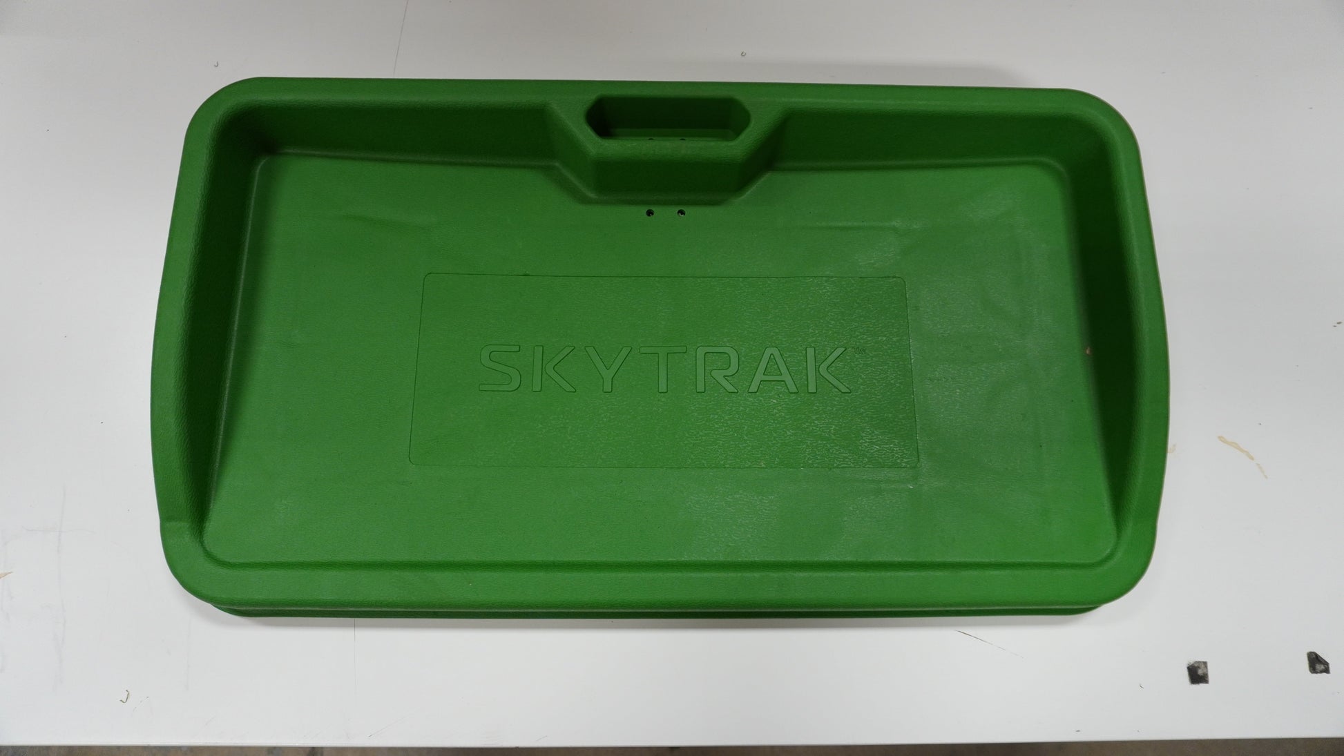 DEMO SkyTrak Ball Tray golf simulator accessory for indoor golf simulator setup