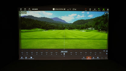 SQ-124 CUSTOM Impact Projection Screen (per linear foot) impact screen for indoor golf simulator setup