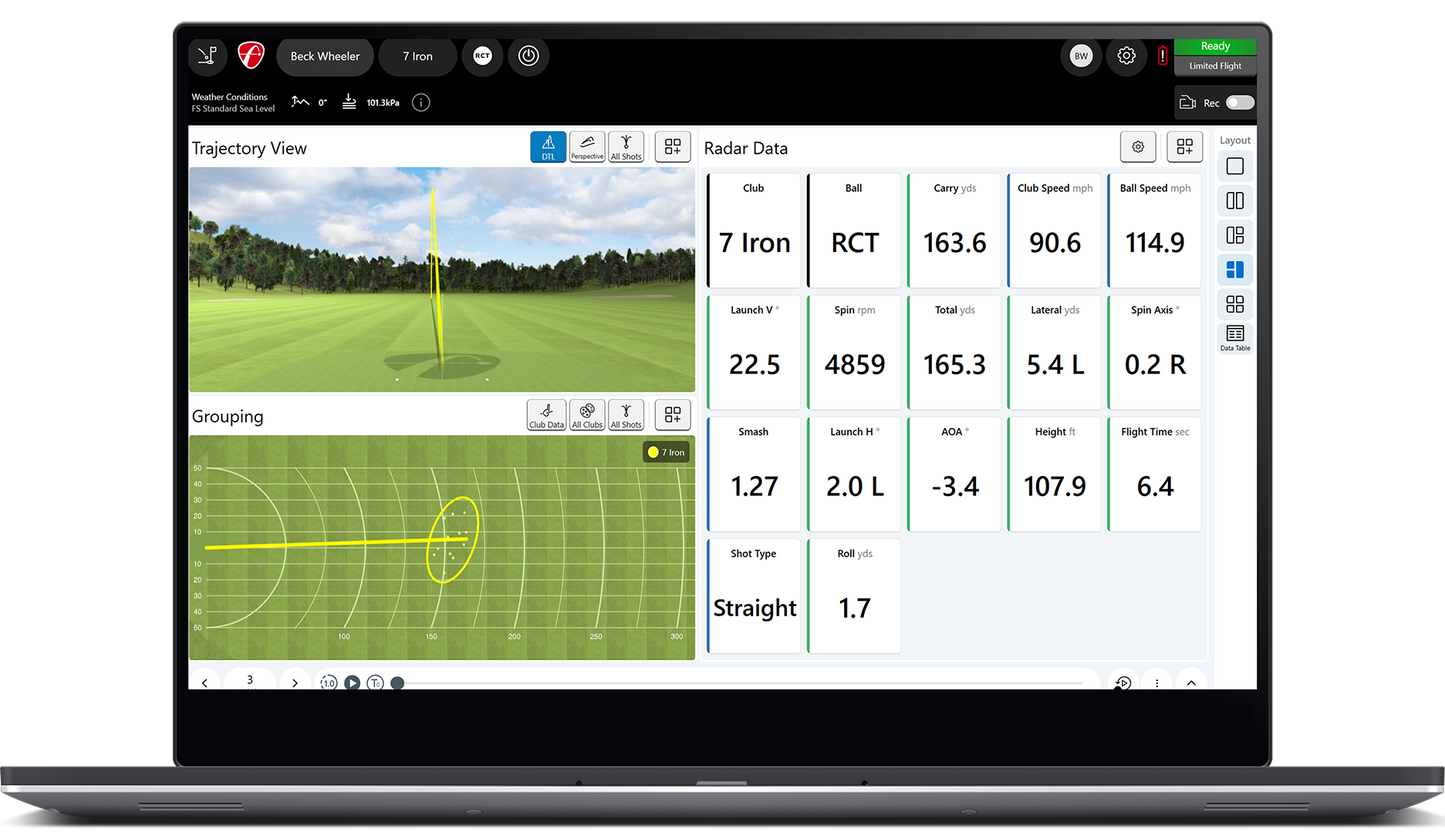 FlightScope Mevo Gen2 Launch Monitor / Golf Simulator golf launch monitor for indoor golf simulator setup