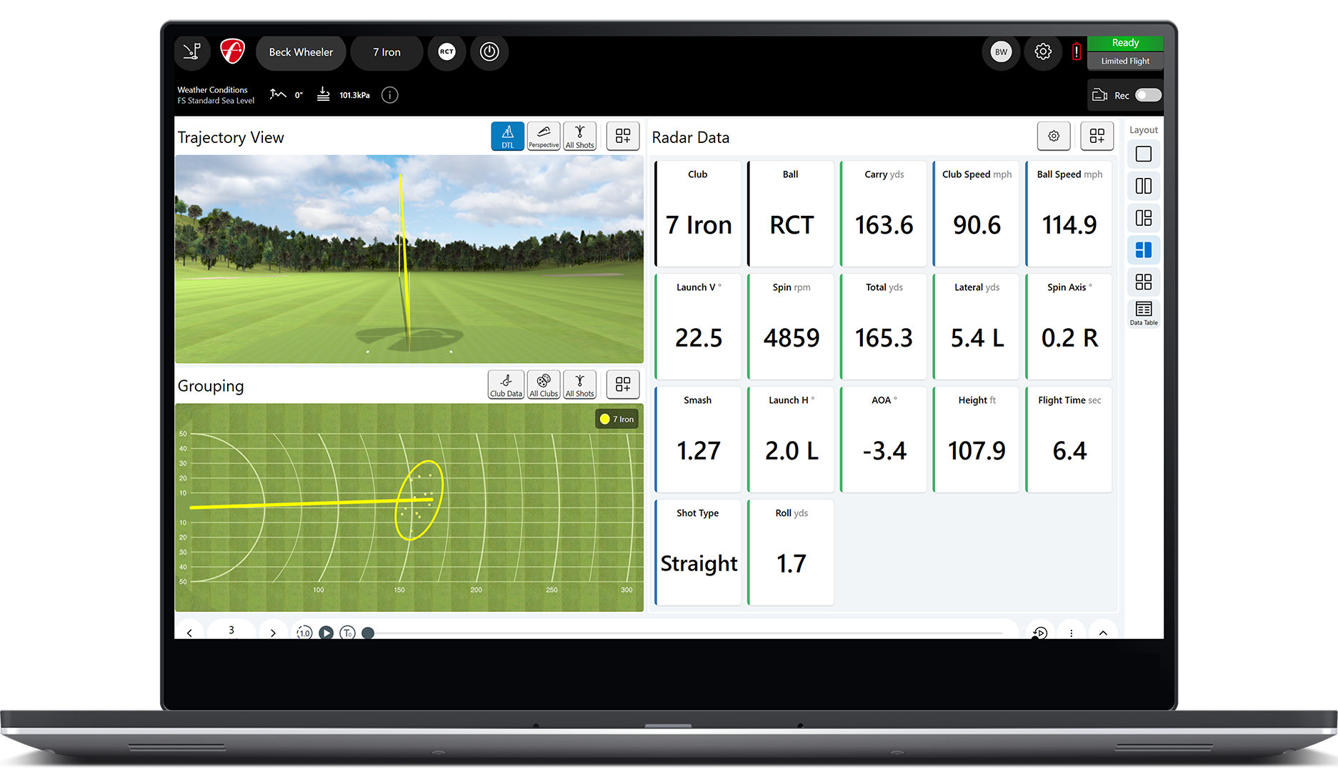 FlightScope Mevo Gen2 Launch Monitor / Golf Simulator golf launch monitor for indoor golf simulator setup