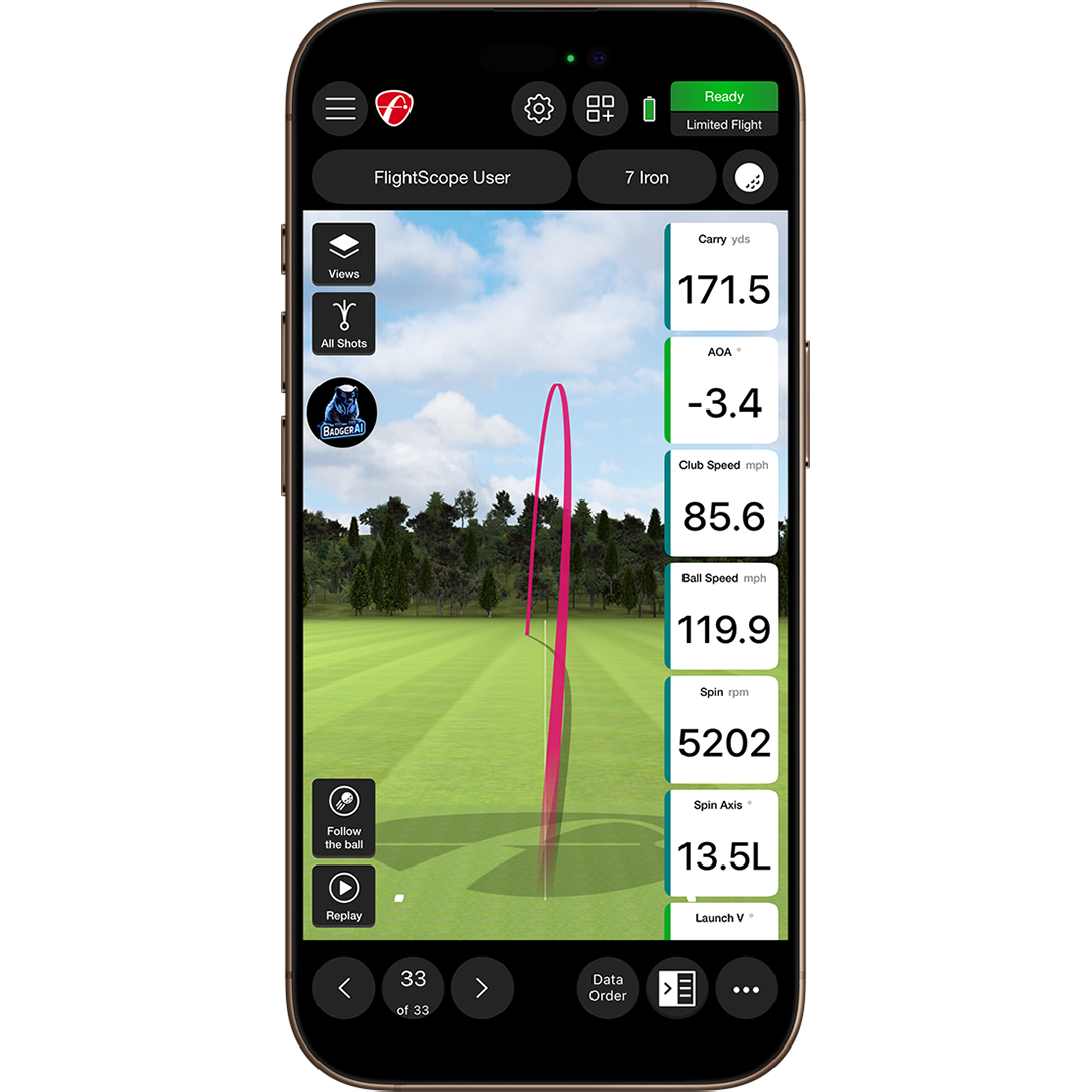 FlightScope Mevo Gen2 Launch Monitor / Golf Simulator golf launch monitor for indoor golf simulator setup