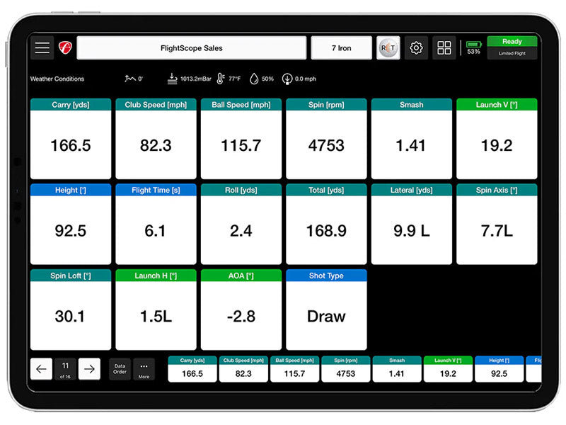 FlightScope Mevo+ Launch Monitor / Golf Simulator golf launch monitor for indoor golf simulator setup