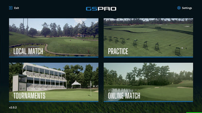 GSPro - Annual Subscription golf simulator software for indoor golf simulator setup