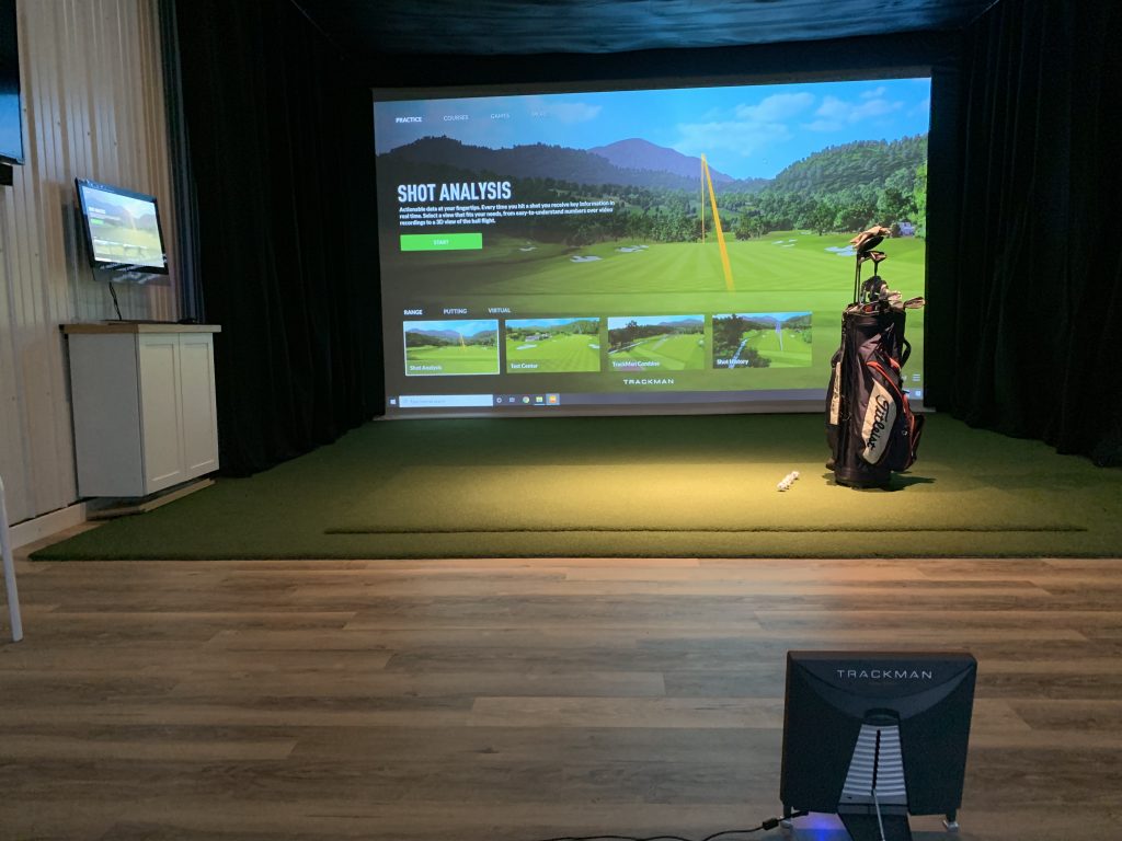 Real Feel Country Club Elite Stance Mat golf hitting mat for indoor golf simulator setup