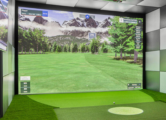 SQ-W CUSTOM Impact Projection Screen (per linear foot) impact screen for indoor golf simulator setup