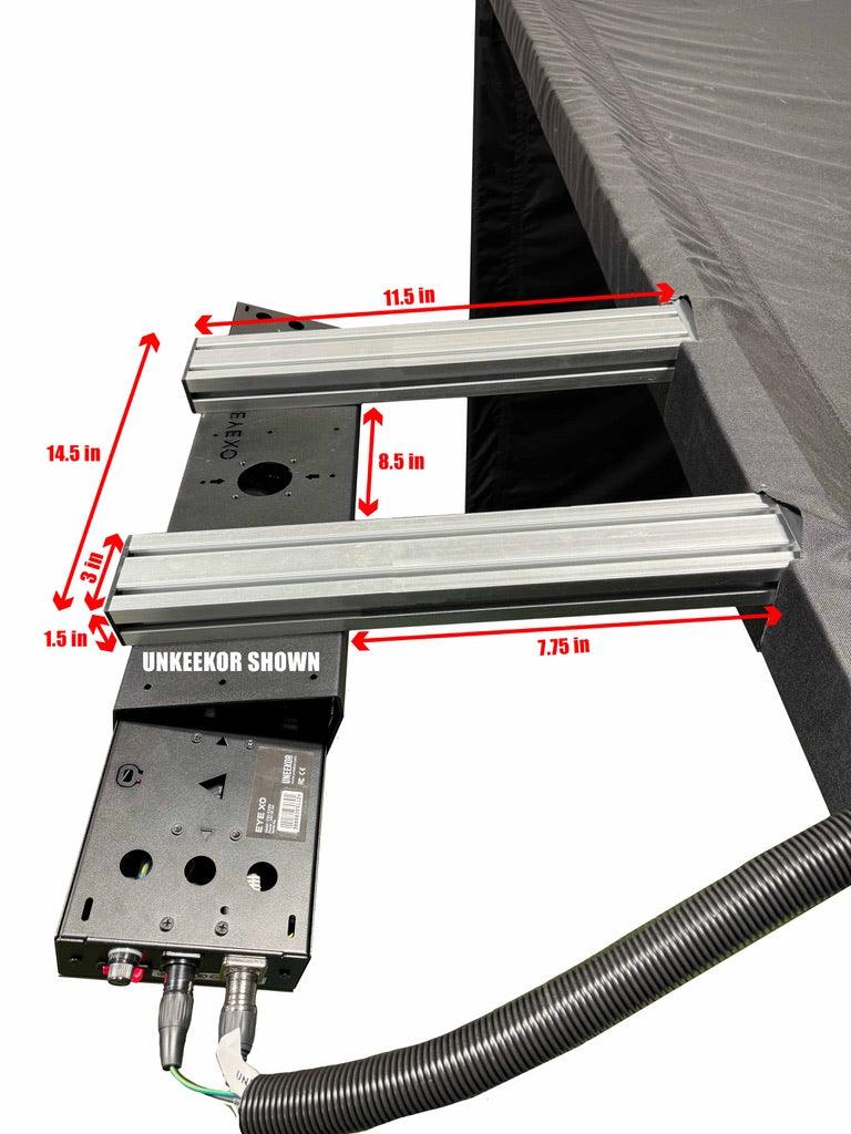 The SportScreen Parlour Series Launch Monitor Bracket golf launch monitor for indoor golf simulator setup