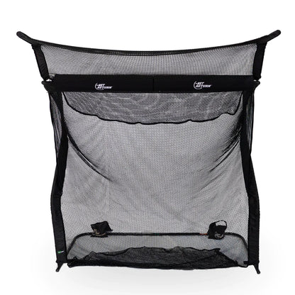 Net Return No Fly Zone V2 golf practice net for indoor golf simulator setup