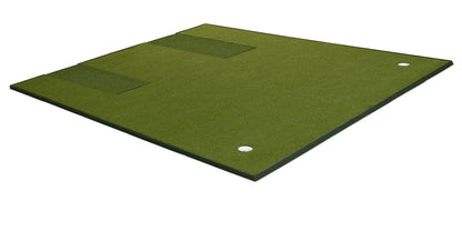 Fiberbuilt Player Preferred Combo Golf Mat - Double Hitting golf hitting mat for indoor golf simulator setup