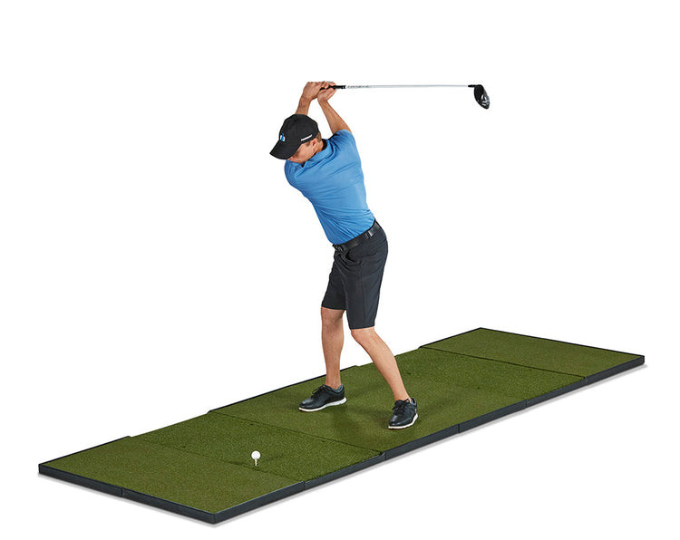 Fiberbuilt Player Preferred 12x4 Double-Hitting Studio Golf Mat golf hitting mat for indoor golf simulator setup