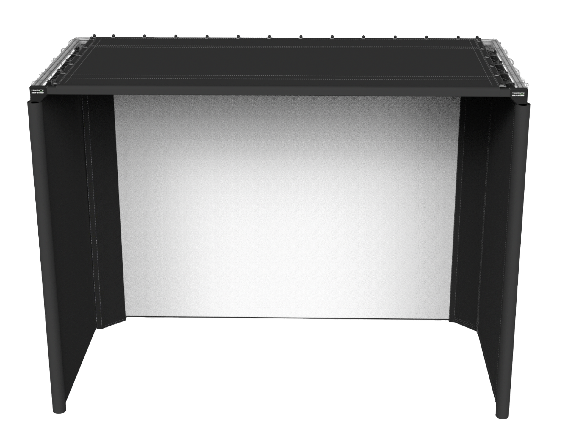 The SportScreen Parlour Series Golf Enclosure golf simulator enclosure for indoor golf simulator setup