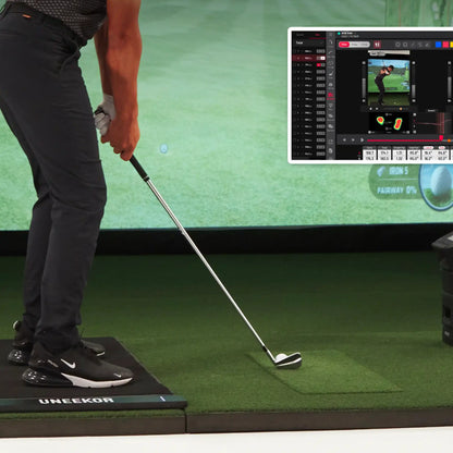 Uneekor Performance Optix golf simulator software for indoor golf simulator setup