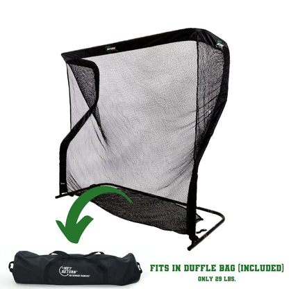 Net Return Pro Golf and Multi-Sport Net golf practice net for indoor golf simulator setup