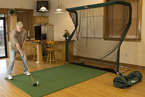 Net Return Pro Turf - 6' x 10' golf hitting mat for indoor golf simulator setup