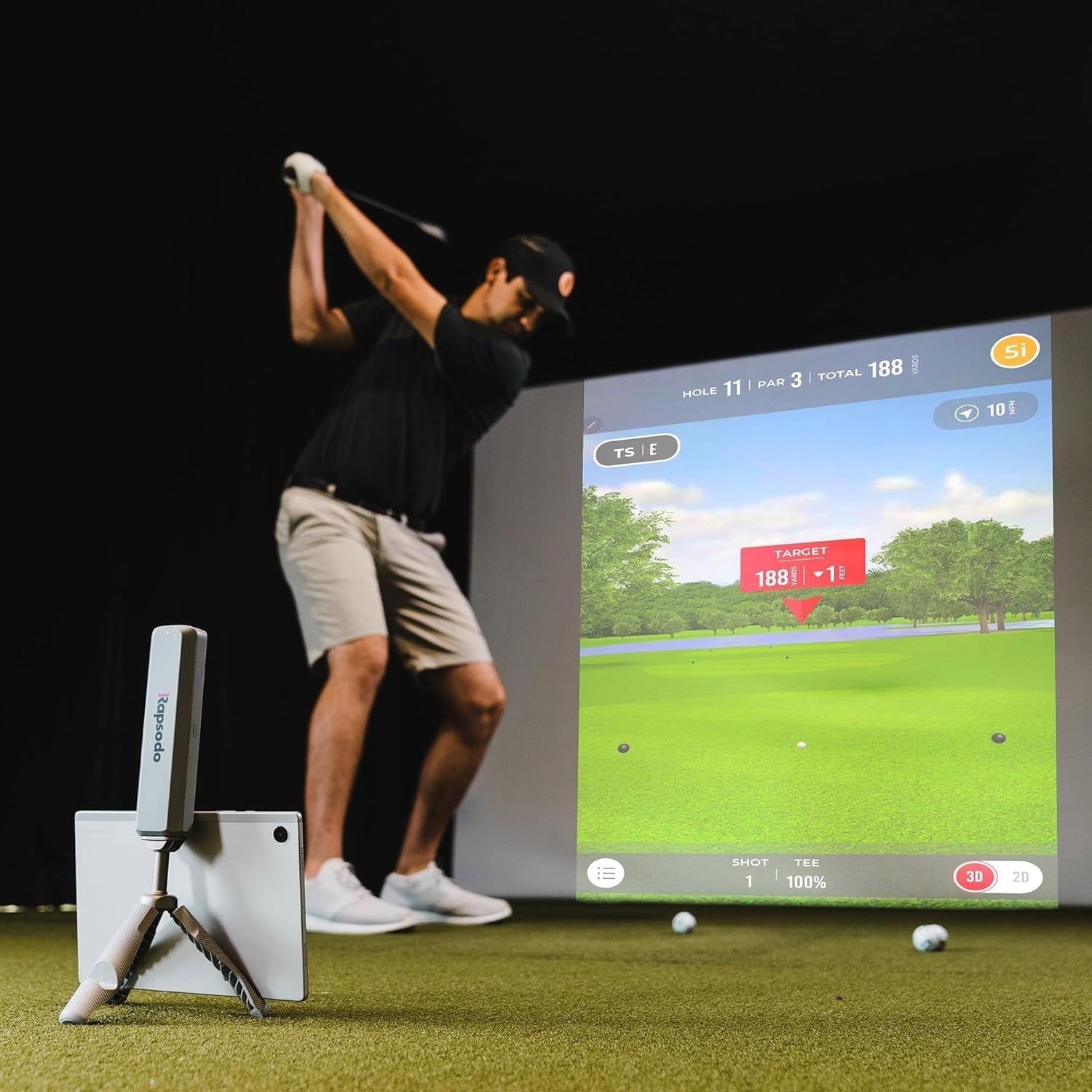 Rapsodo MLM2PRO Launch Monitor / Golf Simulator golf launch monitor for indoor golf simulator setup