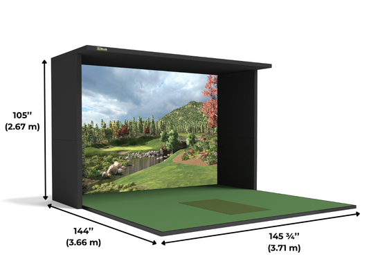 SimBooth Kit 2 Golf Simulator Package golf simulator package for indoor golf simulator setup