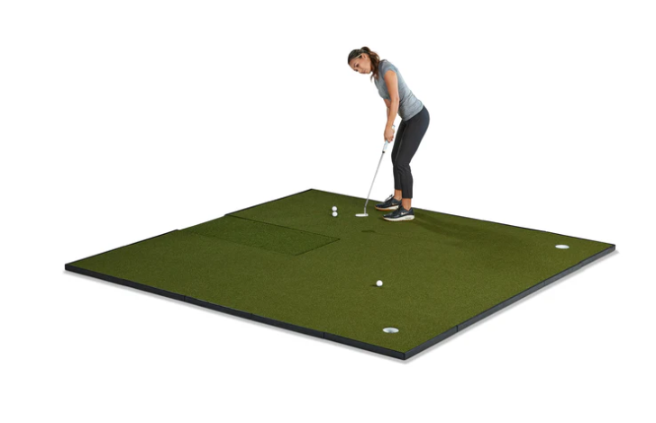 Fiberbuilt Player Preferred Combo Golf Mat - Center Hitting golf hitting mat for indoor golf simulator setup