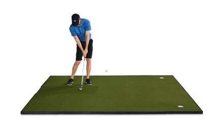 Fiberbuilt Player Preferred Combo Golf Mat - Center Hitting golf hitting mat for indoor golf simulator setup