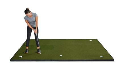 Fiberbuilt Player Preferred Combo Golf Mat - Center Hitting golf hitting mat for indoor golf simulator setup