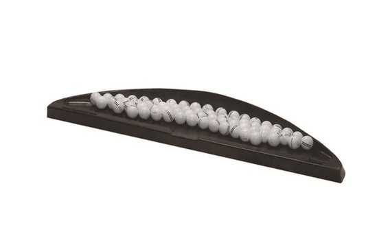 Fiberbuilt Ball Tray mat & turf accessory for indoor golf simulator setup