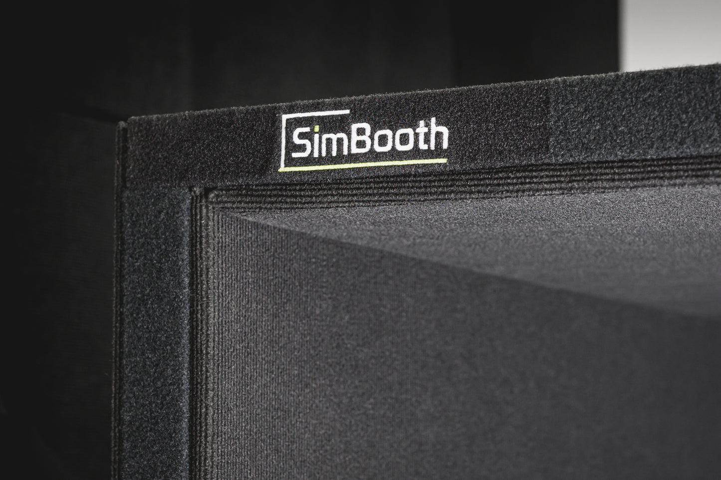 SimBooth 1 Golf Simulator Enclosure golf simulator enclosure for indoor golf simulator setup