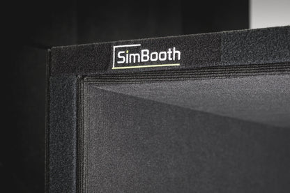 SimBooth 1 Golf Simulator Enclosure golf simulator enclosure for indoor golf simulator setup