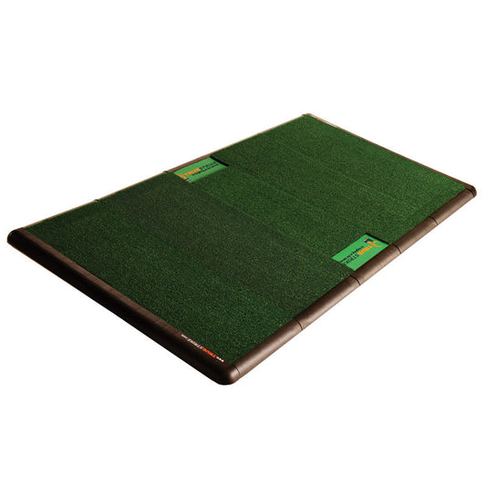 TrueStrike Dual Hitting Mat - Premium golf hitting mat for indoor golf simulator setup