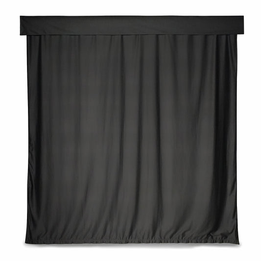 Carl's Place Golf Room Curtain golf simulator enclosure for indoor golf simulator setup