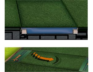 TrueStrike Portable Hitting Mat golf hitting mat for indoor golf simulator setup
