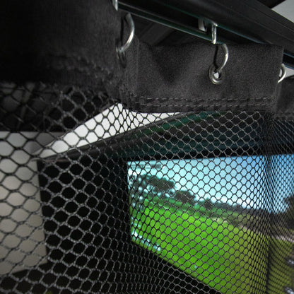 Carl's Place Golf Room Curtain golf simulator enclosure for indoor golf simulator setup