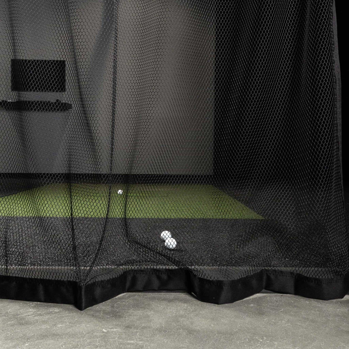 Carl's Place Golf Room Curtain golf simulator enclosure for indoor golf simulator setup