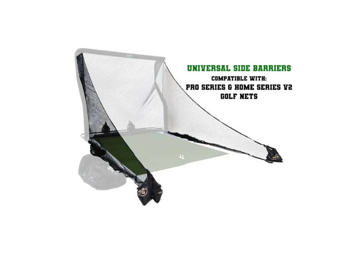 Net Return Universal Side Barriers {Pro & Home} golf practice net for indoor golf simulator setup