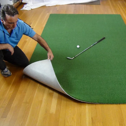 Net Return Pro Turf - 6' x 10' golf hitting mat for indoor golf simulator setup
